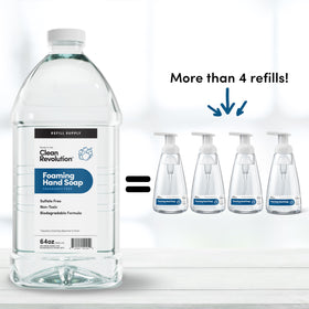 Clean Revolution close-up of the pour spout illustrating easy refill handling
