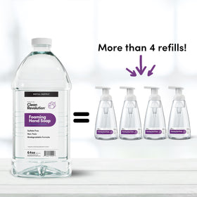 Clean Revolution close-up pour spout demonstrating easy refill and spill reduction benefit