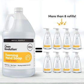 Clean Revolution pour spout detail for easy refill and spill control
