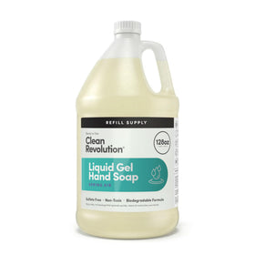 Clean Revolution front label showing Spring Air scent and refill size, clear product identity and benefits