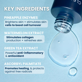 CLEAN SKIN CLUB label close-up highlighting active vitamins for skin support