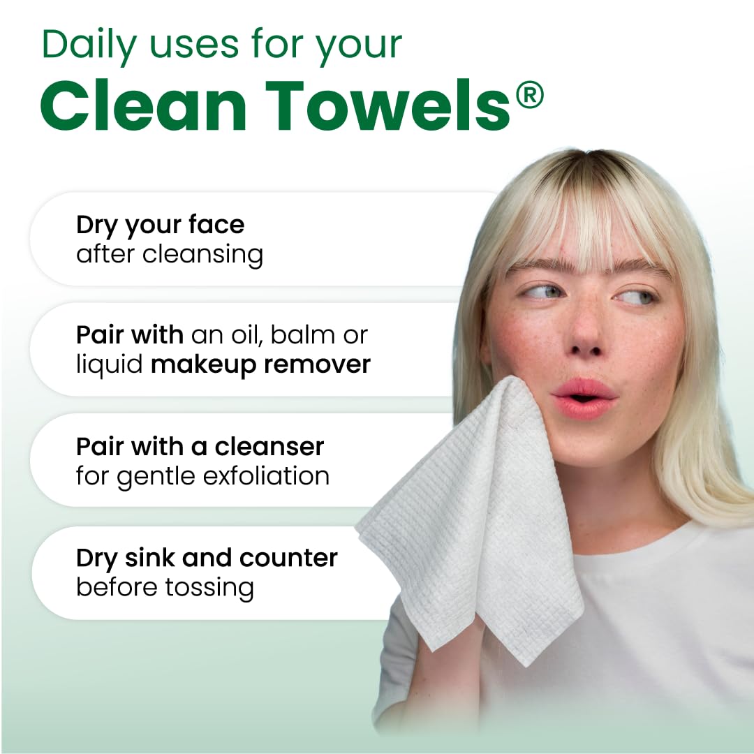 CLEAN SKIN CLUB used-towel disposed hygienically to prevent residue