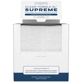CLEAN SKIN CLUB front packaging showing 50-count convenience and benefits