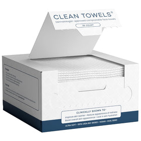 Clean Skin Club front packaging showing 25-count travel friendly towels