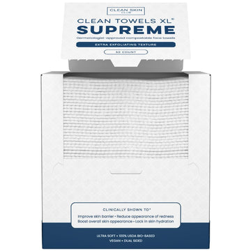 CLEAN SKIN CLUB front packaging showing 50-count convenience and clarity