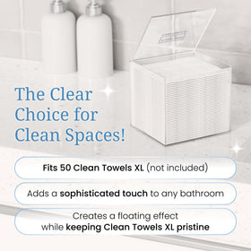 CLEAN SKIN CLUB open top ready for refill with easy-access benefit