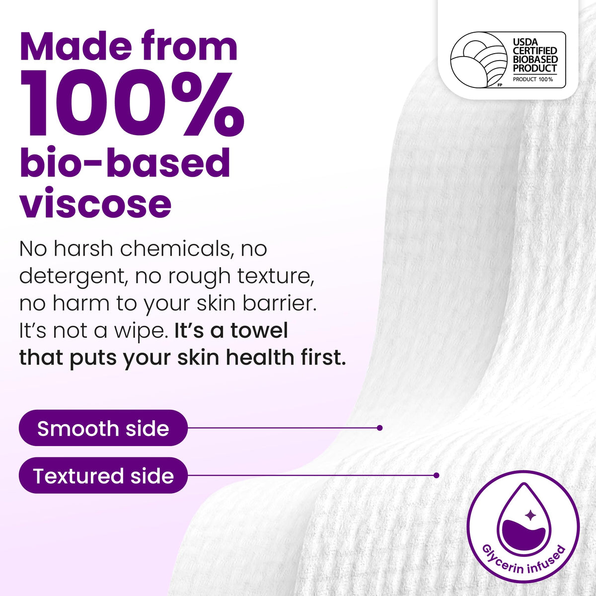 CLEAN SKIN CLUB open pack revealing stacked disposable face towels