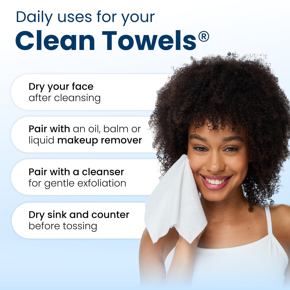 Clean Skin Club three travel packs laid out to show total 30 count