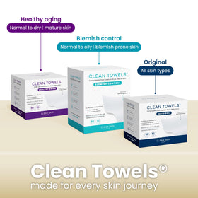 Clean Skin Club towel being discarded responsibly to highlight single-use hygiene