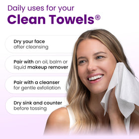 CLEAN SKIN CLUB towel inside travel bag showing compactness and convenience