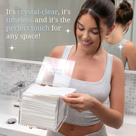 CLEAN SKIN CLUB with Clean Towels pack inside showing perfect fit benefit