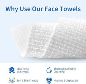 Clean Skin Towel close texture of viscose fabric, soft gentle surface benefit