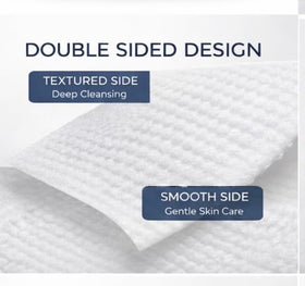 Clean Skin close-up of dual-texture viscose fabric for gentle cleansing