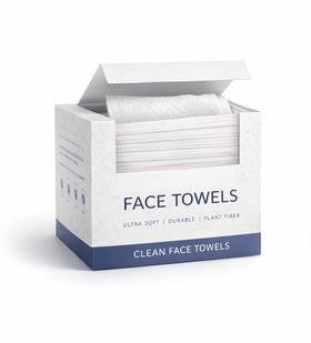 Clean Skin brand pop-up box front view showing 50 towels and easy access