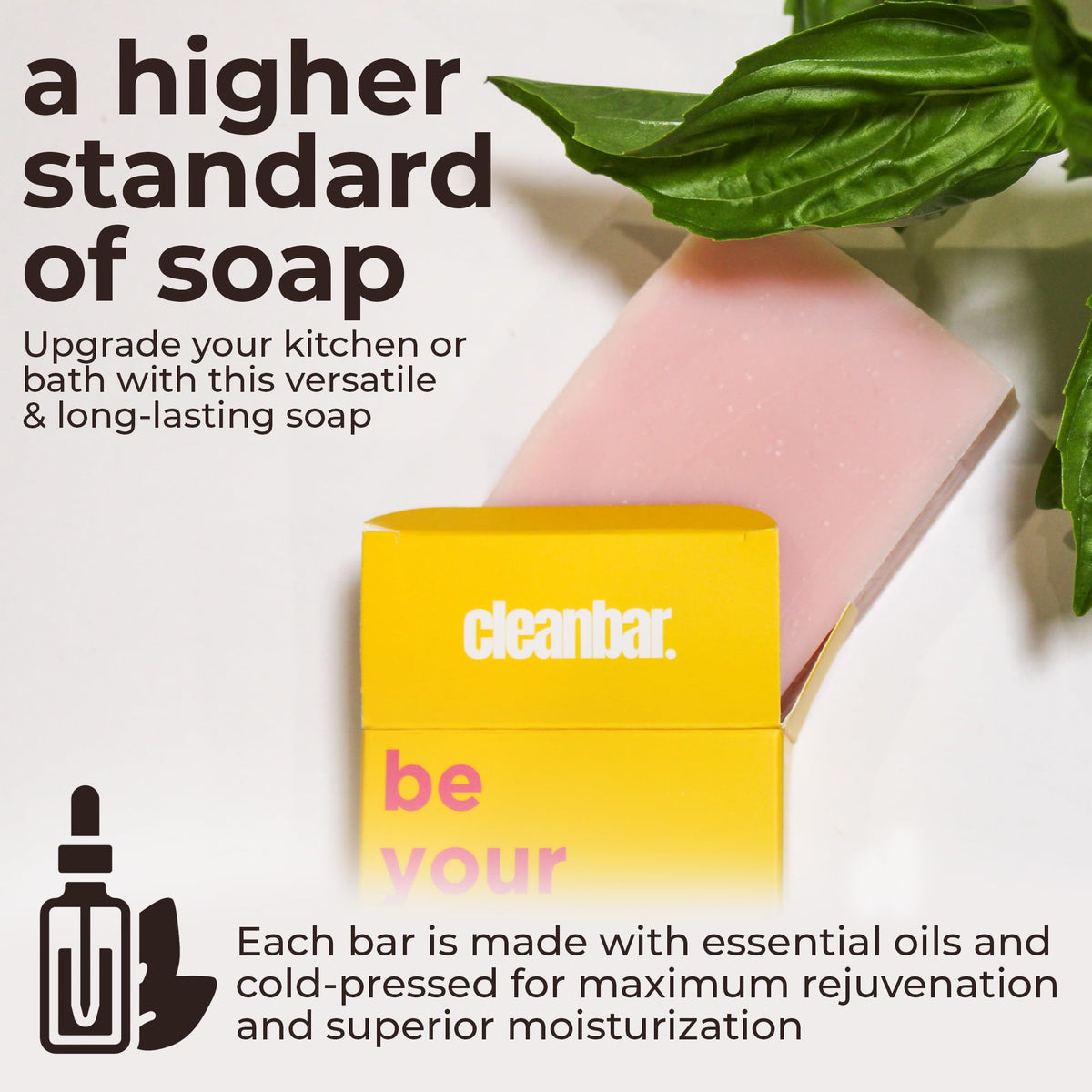 Cleanbar Thieves Please rich lather in hand demonstrating creamy suds and moisturizing benefit
