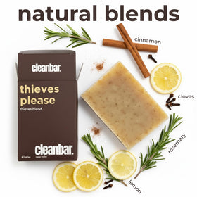Cleanbar Thieves Please close-up of texture and ground cloves for gentle exfoliation benefit