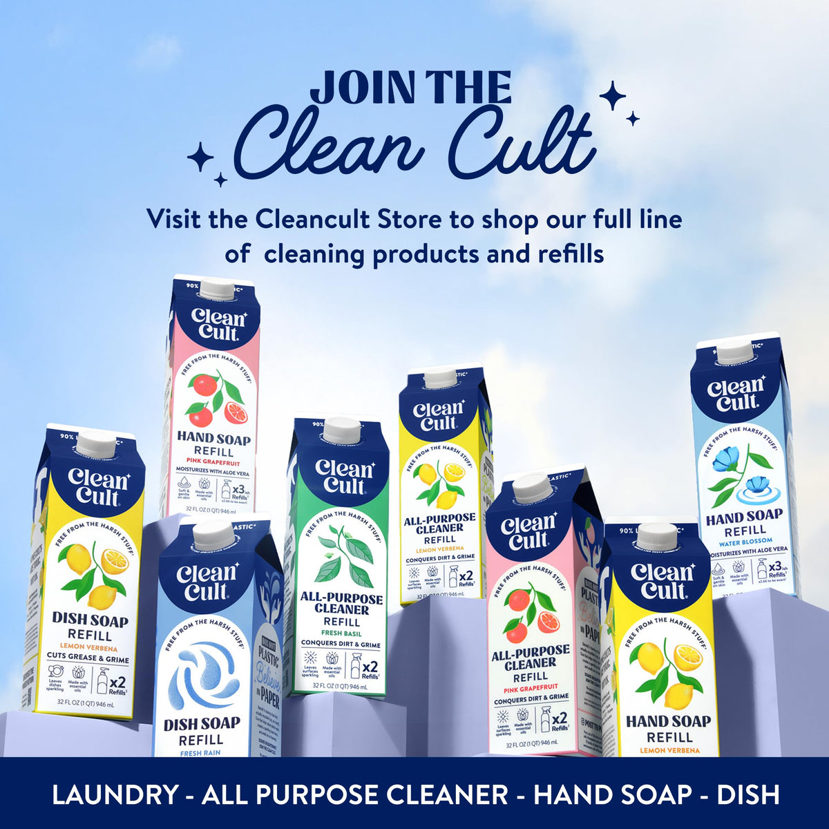 Cleancult in a bathroom sink setting showing everyday handwash and calming scent benefit
