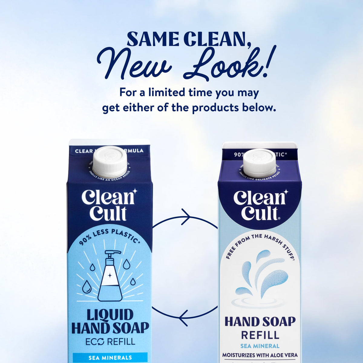 Cleancult size scale next to household items showing volume clarity