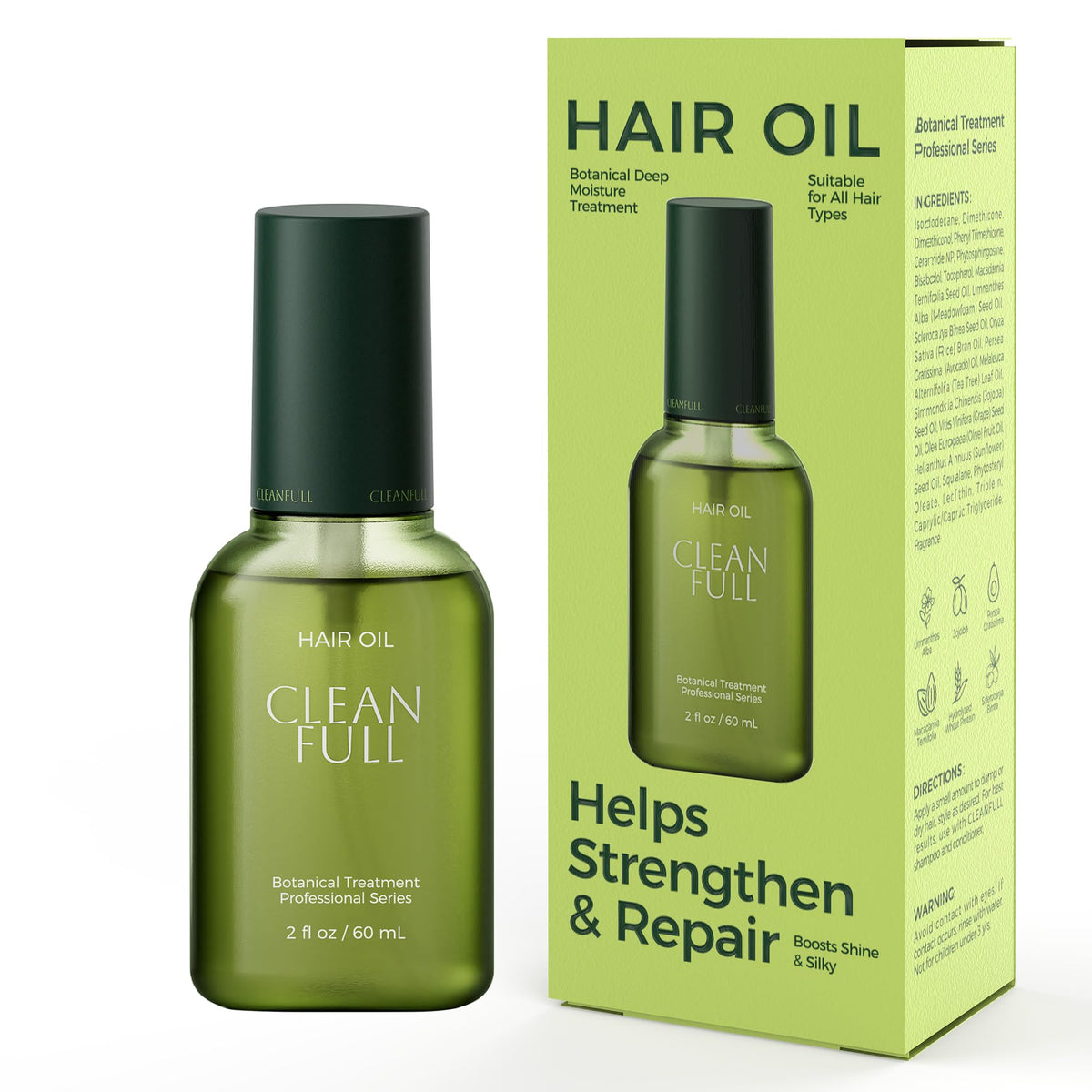 CLEANFULL product label close-up showing clean, vegan formulation