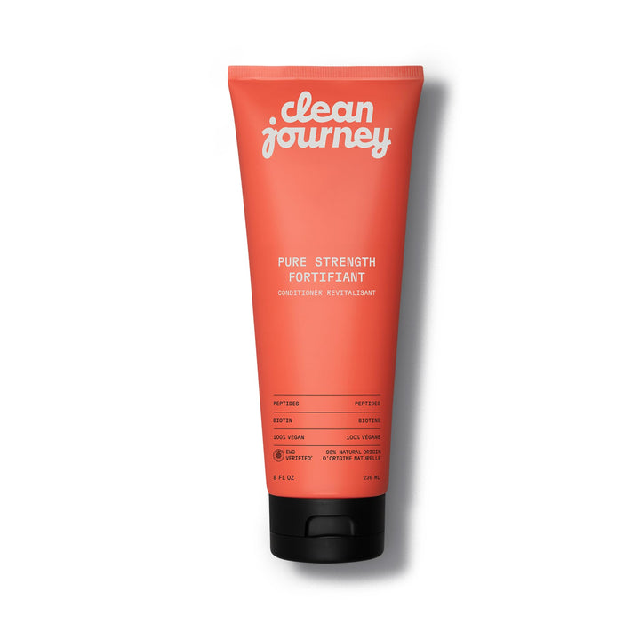 cleanjourney front bottle showing label and vegan claim, conveys clean formulation