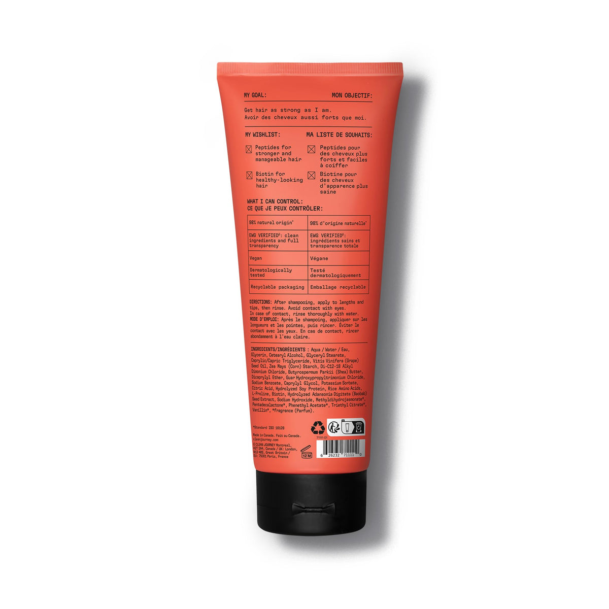 cleanjourney outer packaging with bottle, emphasizes clean branding and quality