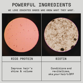 cleanjourney conditioner pouring from bottle showcasing rice protein formula and easy application