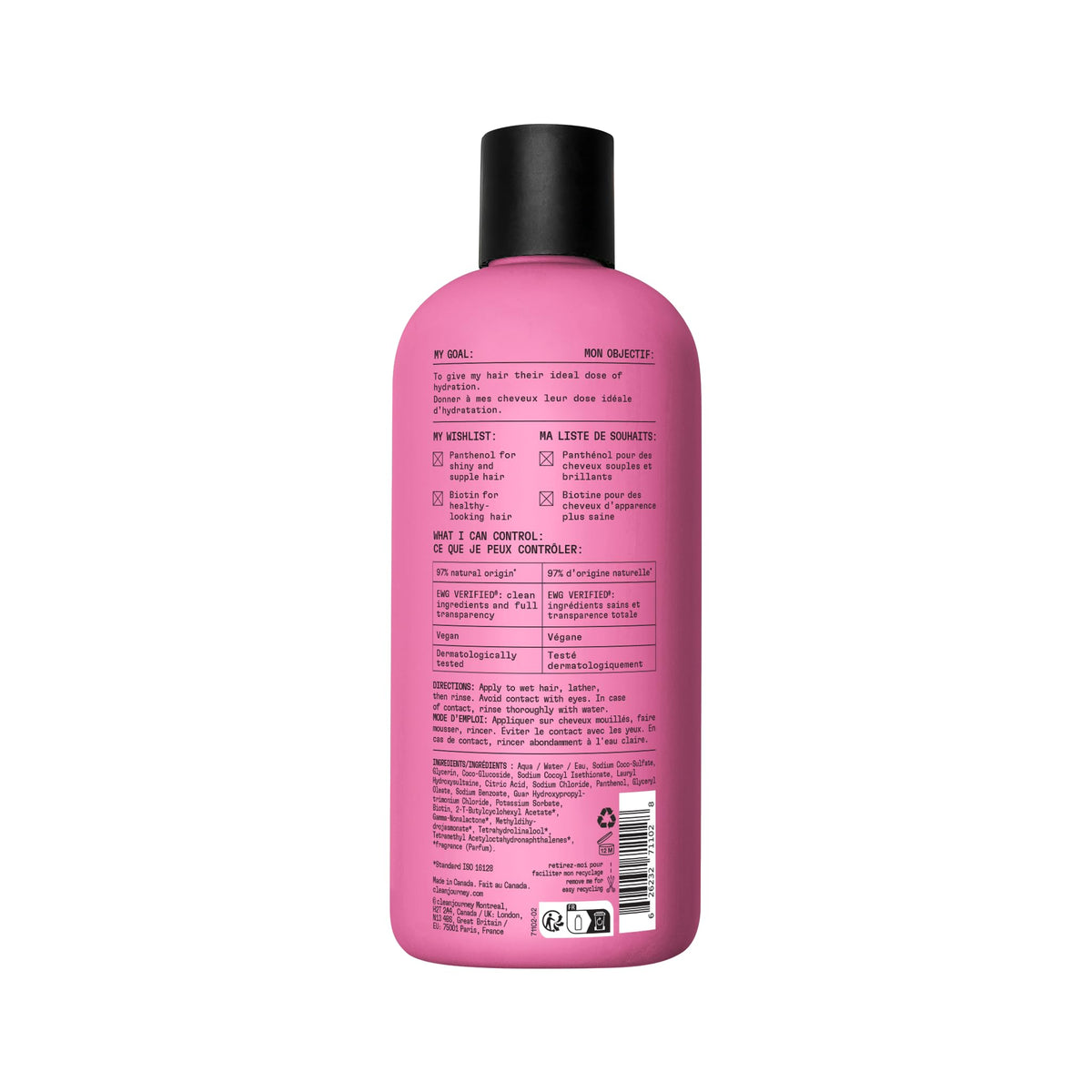 cleanjourney on bathroom shelf lifestyle scene conveys clean-routine benefit