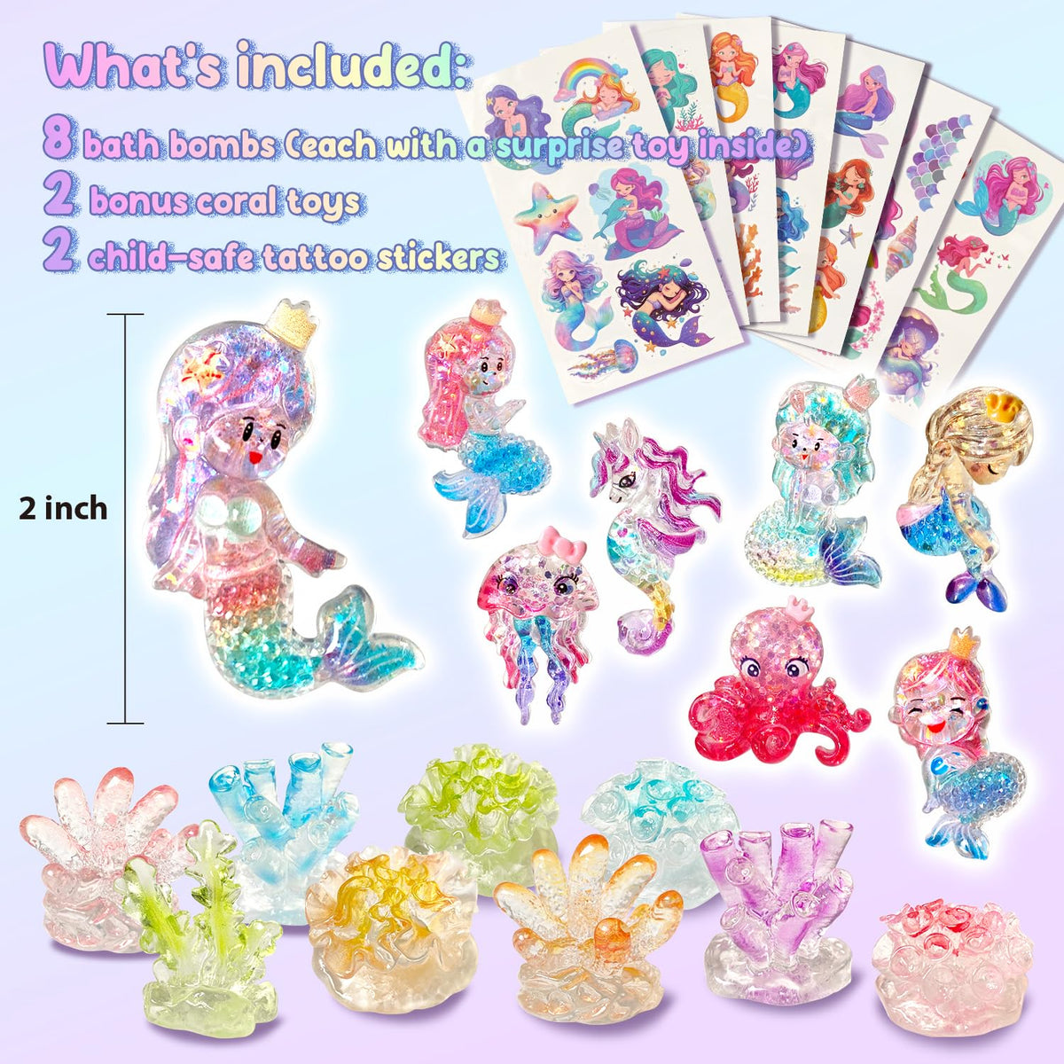 Clear and Fresh revealed mermaid toy from inside bomb sparking child delight