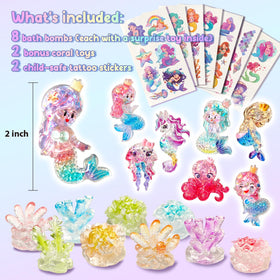 Clear and Fresh revealed mermaid toy from inside bomb sparking child delight