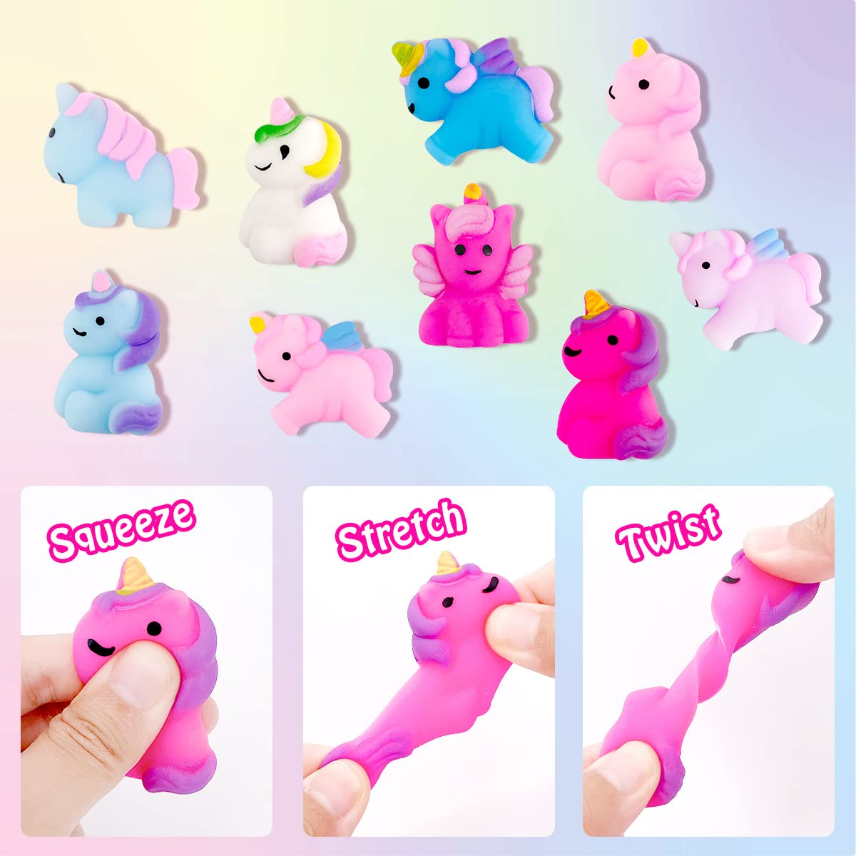 Clear and Fresh squishy toy revealed in water demonstrating surprise and added play value