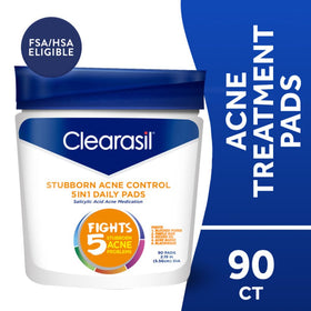 Clearasil textured pad closeup highlighting exfoliating surface benefit