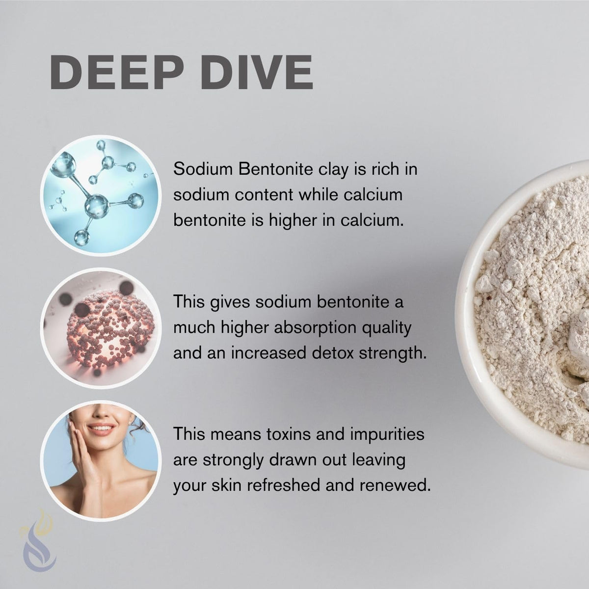Woman applying ClearLee clay mask illustrating deep cleansing benefit