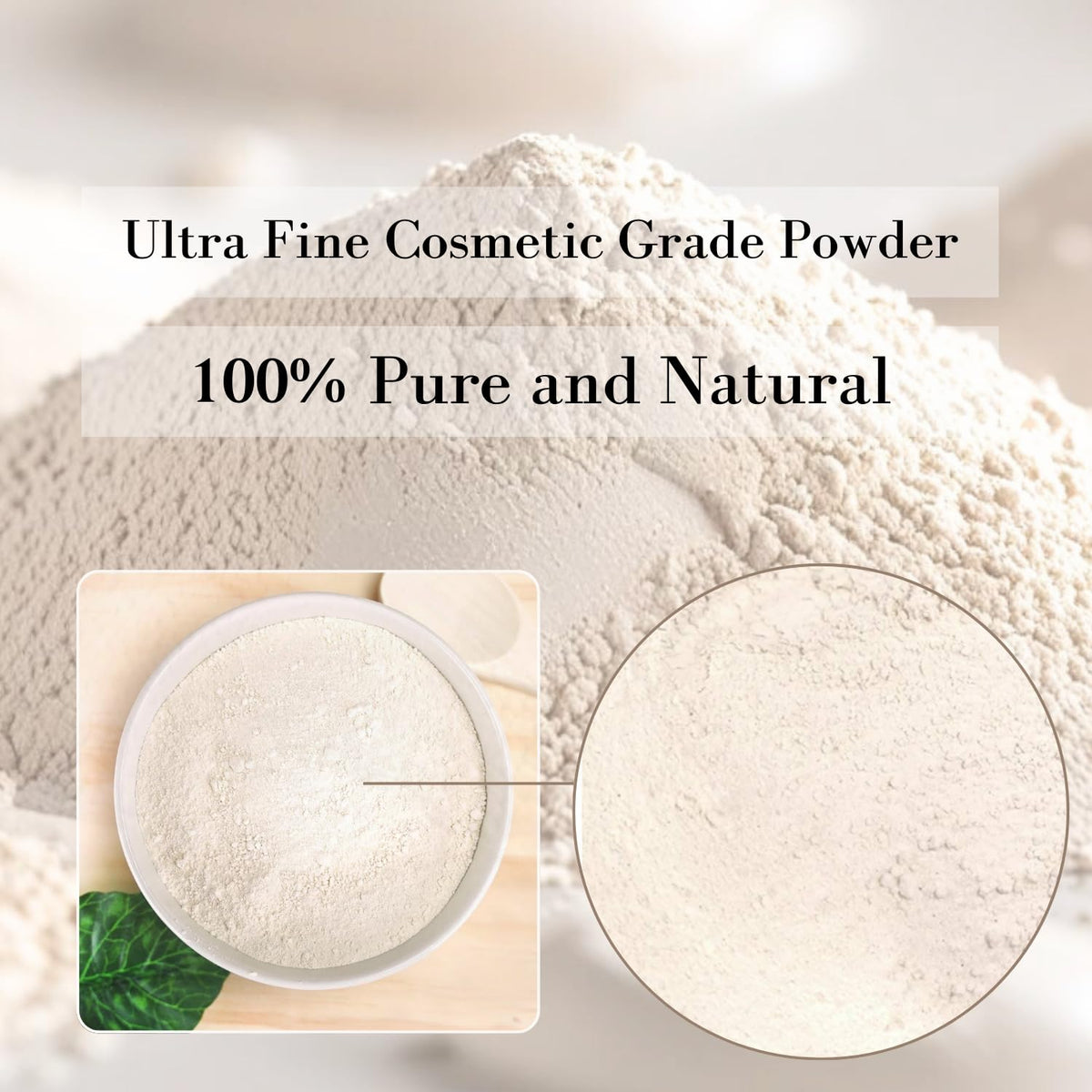 Hands applying ClearLee kaolin mask to face demonstrating gentle cleansing