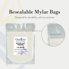 ClearLee powder being weighed on a scale for accurate DIY recipe results