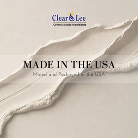 ClearLee clay displayed with soap-making ingredients for natural formulation benefit