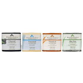 Clearly Natural glycerin soap close-up highlighting translucent texture and moisturizing effect