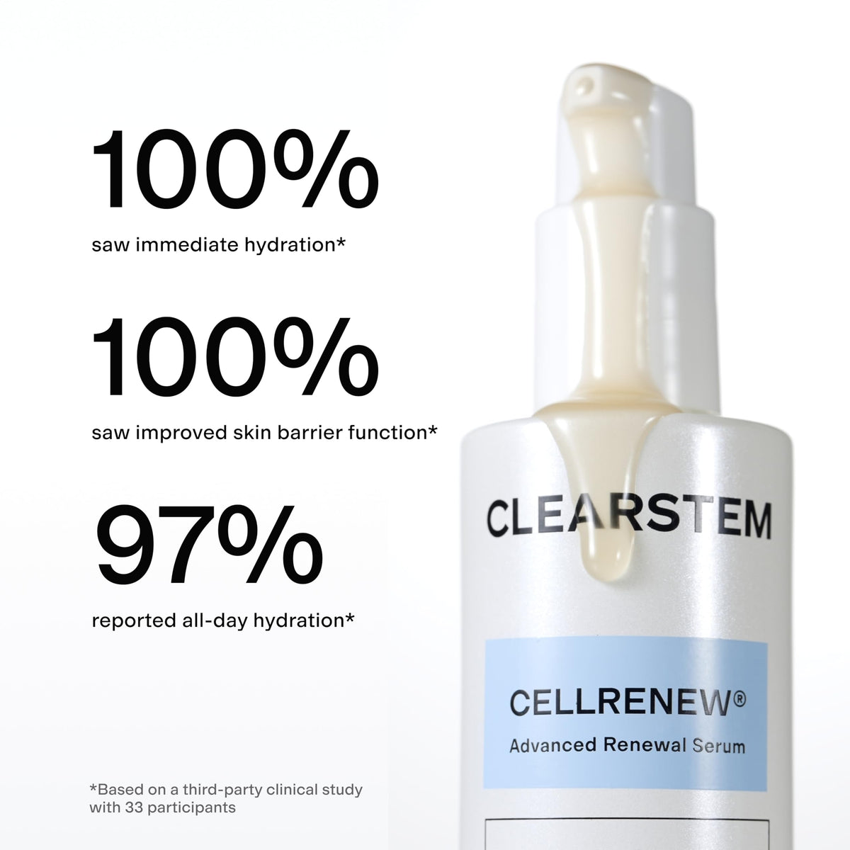 CLEARSTEM Reishi mushroom ingredient display emphasizing calming antioxidant benefit
