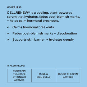 CLEARSTEM serum texture close-up highlighting lightweight hydration and absorption