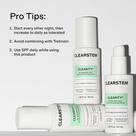 CLEARSTEM 40ml size comparison demonstrating travel-friendly convenience