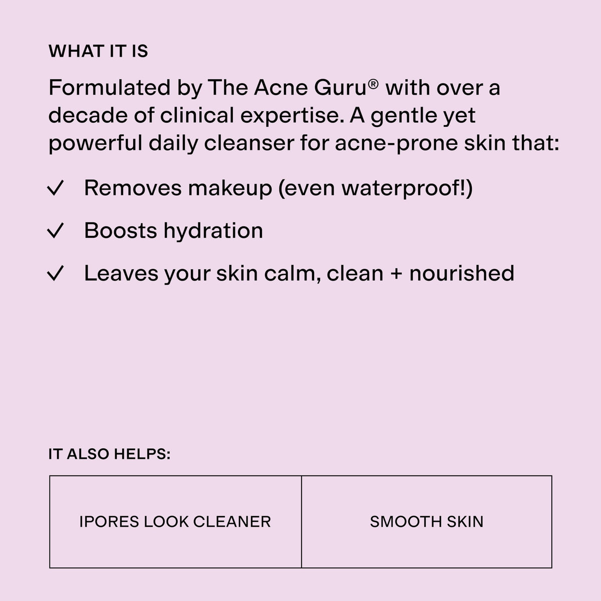 CLEARSTEM texture close-up cream-gel showing hydrating, non-drying feel