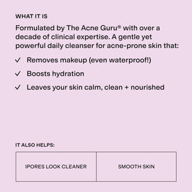 CLEARSTEM texture close-up cream-gel showing hydrating, non-drying feel