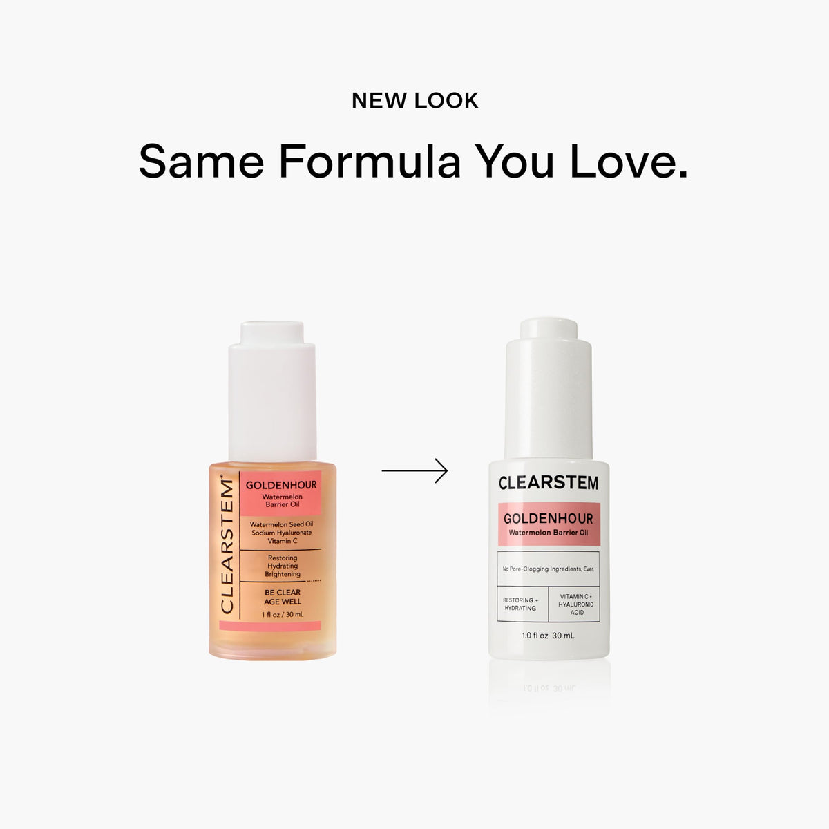 CLEARSTEM used in nighttime routine implying restorative hydration benefits
