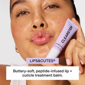 CLEARSTEM open tube showing buttery balm texture for quick absorption