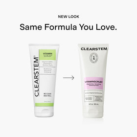 CLEARSTEM on bathroom shelf in lifestyle scene showing routine-ready convenience benefit