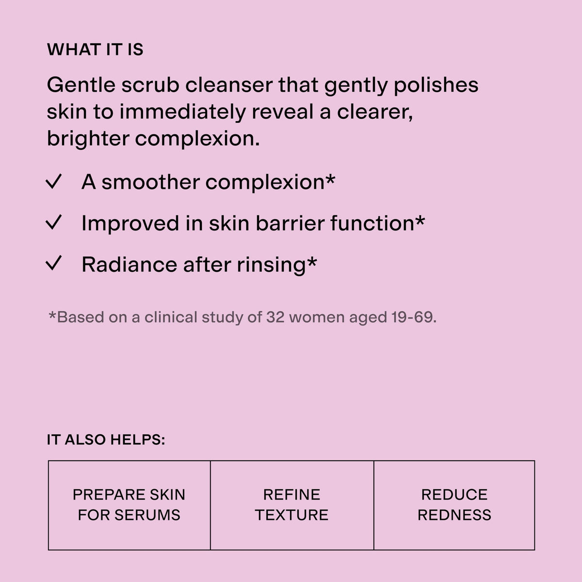 CLEARSTEM dispensing scrub from bottle showing easy pump use benefit