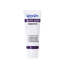 Clearzal front tube showing label and size, promotes easy targeted foot care