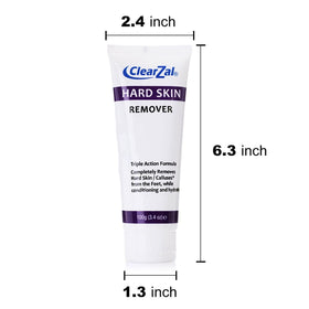 Clearzal on bathroom shelf in lifestyle setting, conveys daily foot-care routine