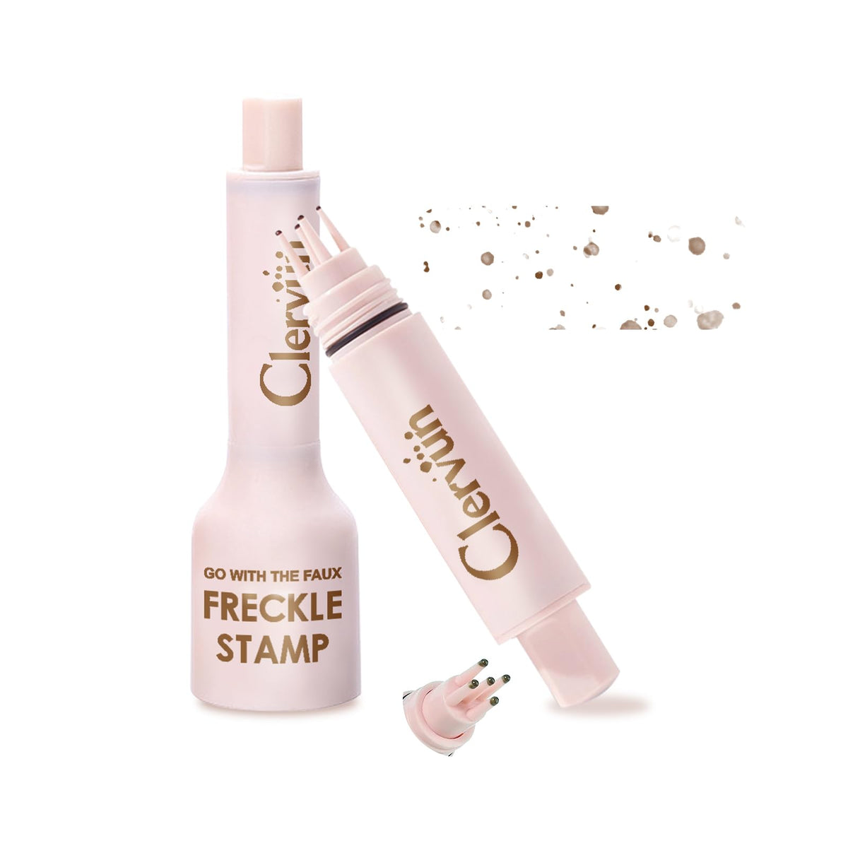 CLERVUN freckle pen front packaging showing product and shade for easy selection