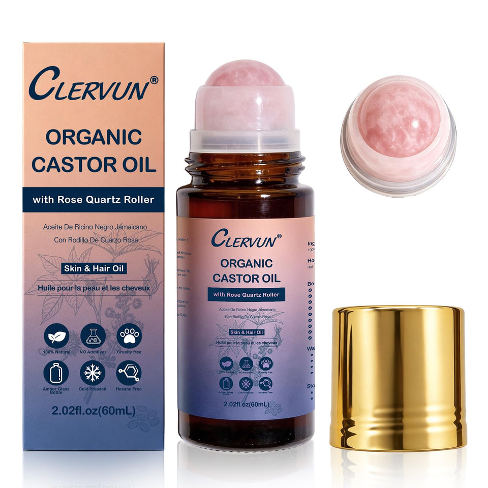 CLERVUN front packaging roll-on showing bottle and roller for neat hydration