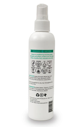 Cleure spray nozzle close-up demonstrating fine mist application